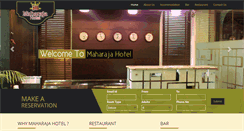 Desktop Screenshot of maharajahotel.co.in