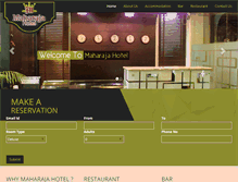 Tablet Screenshot of maharajahotel.co.in